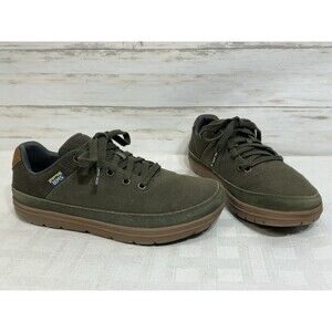 Lems Chillum Spruce Green Canvas Barefoot Sneakers Size 9 Womens or 7.5 Mens